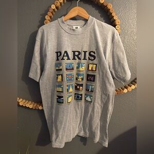 Vintage Gray Paris Graphic T-Shirt